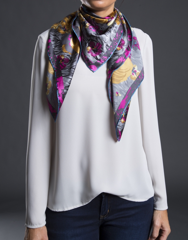 Floral print scarf  
