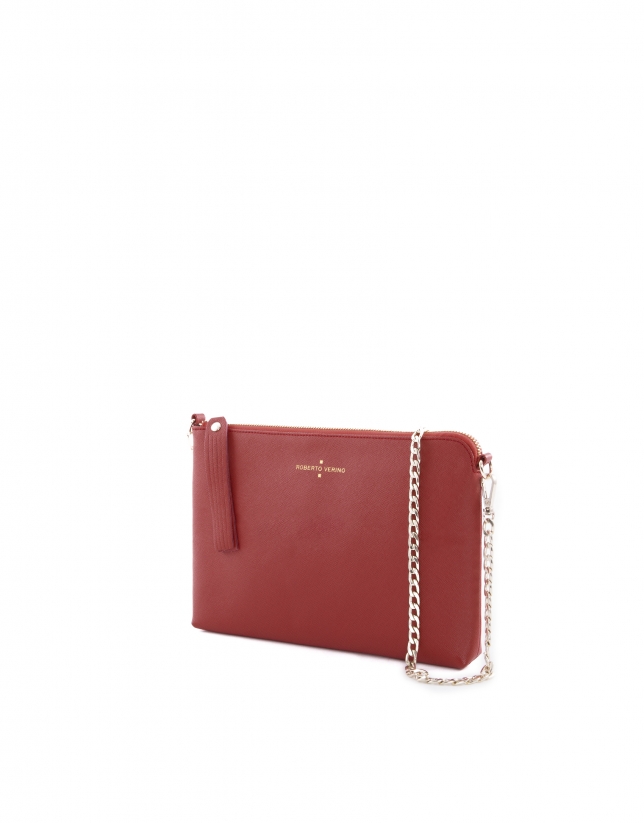Lisa red Saffiano leather bag