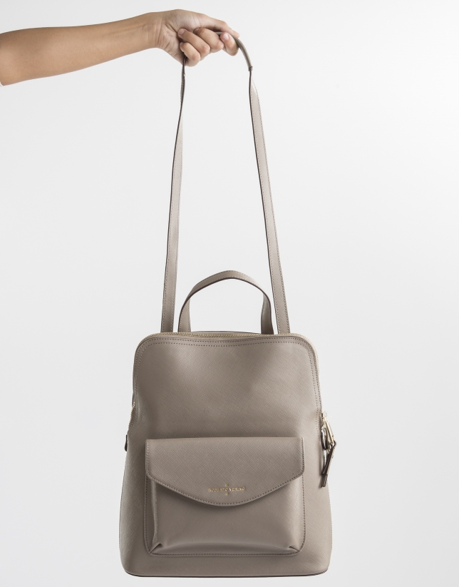Taupe backpack