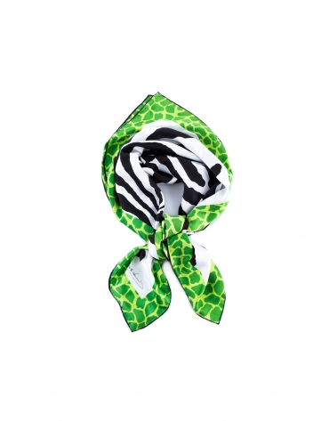 Green zebra scarf