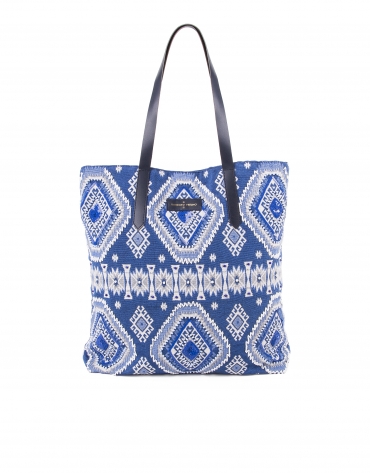 Aztec print shopping bag