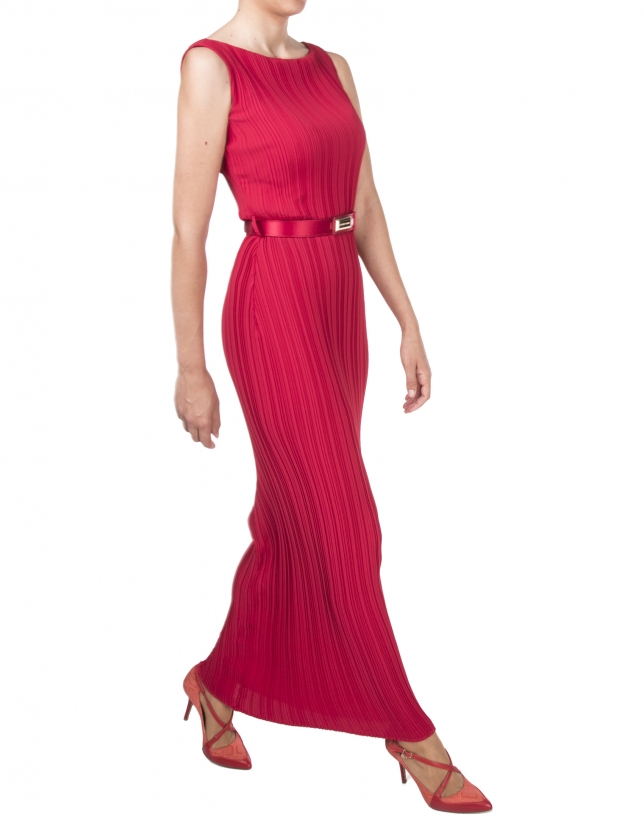 Long red dress 