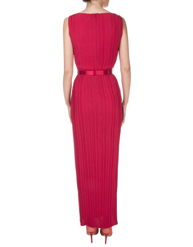 Long red dress - Dresses - Woman | Roberto Verino
