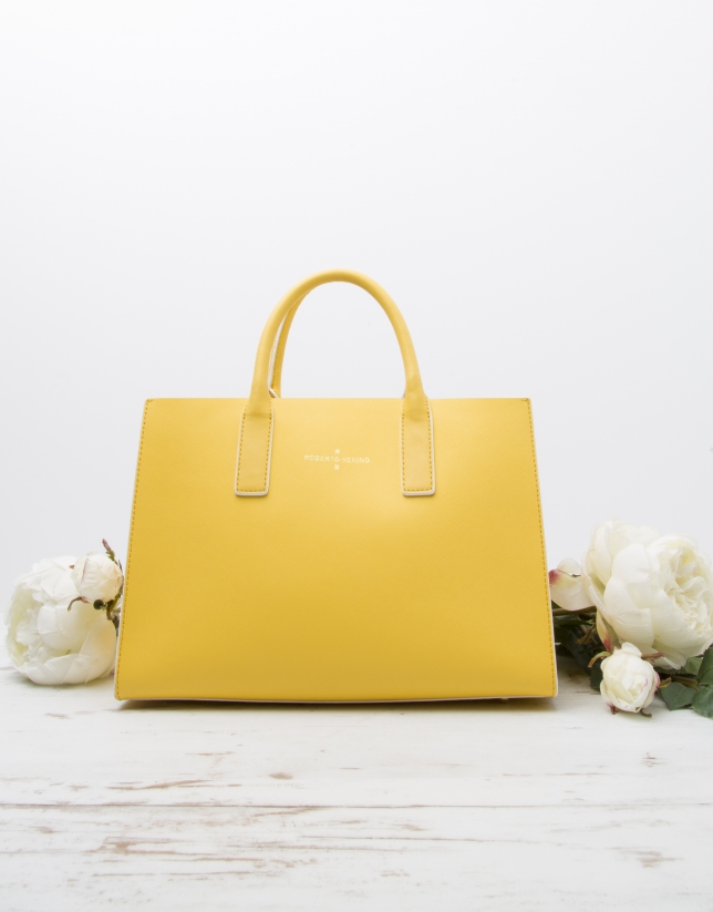 Yellow Montpellier shopping bag