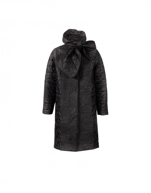Black down coat