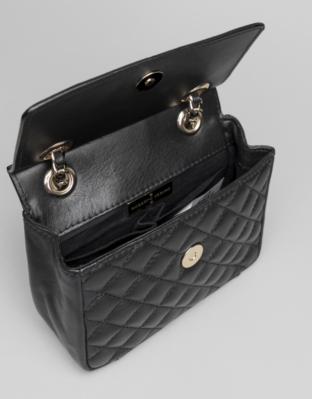 Black leather Ghauri mini shoulder bag