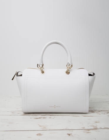 White Romeo satchel bag