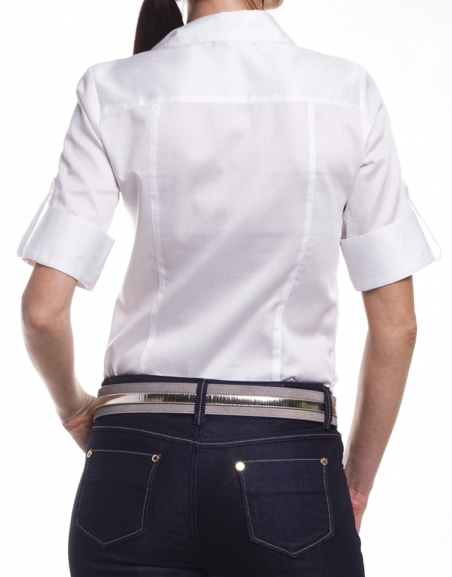 Short sleeve cotton shirt 