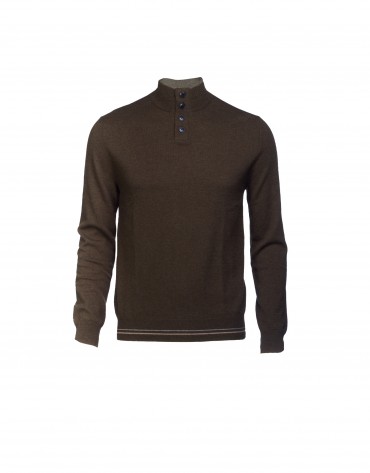 Brown wool/cashmere pullover