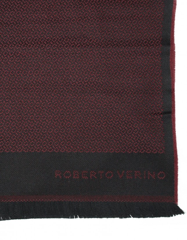 Dark red scarf 