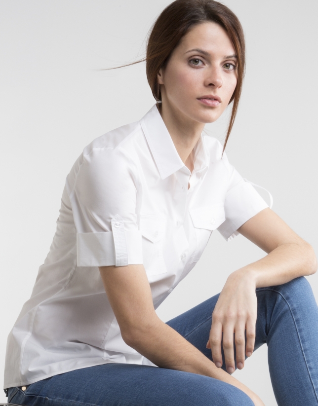 White short sleeved shirt
