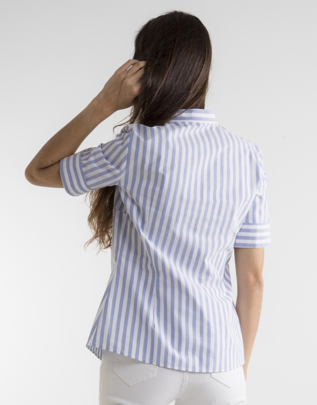 Striped short sleeved shirt