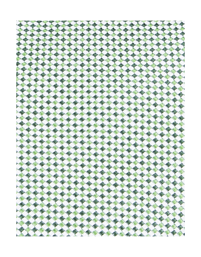 Green microprint tie