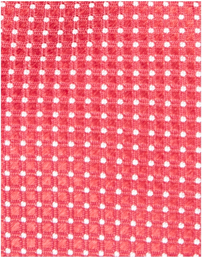 Microprint tie red