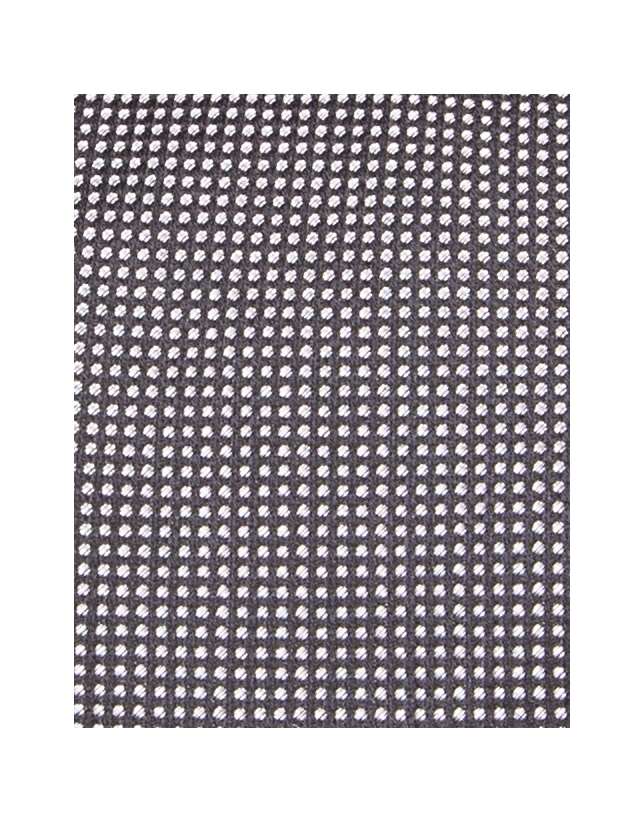 Gray microprint tie