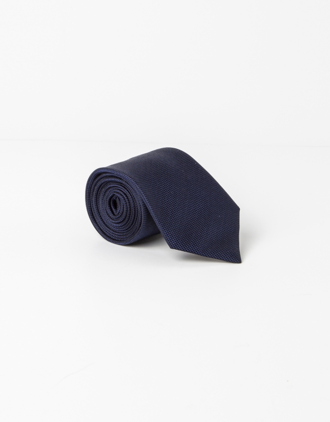 Blue microstructure tie