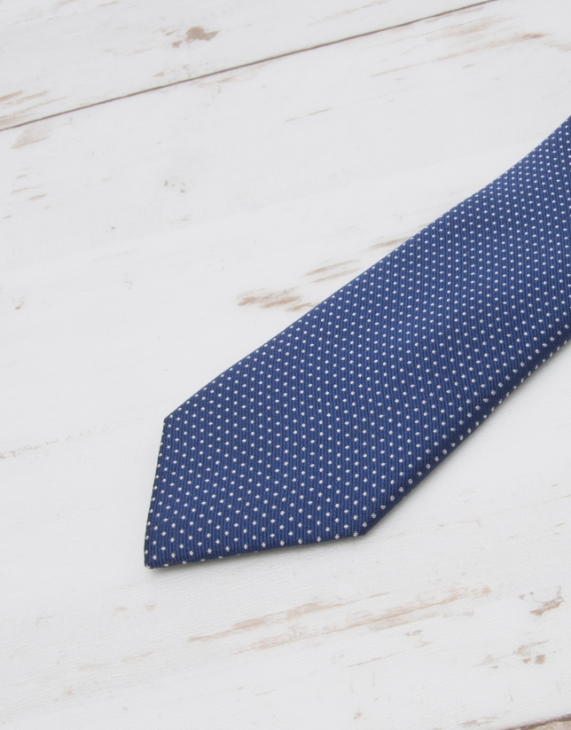Ivory tie with microdots
