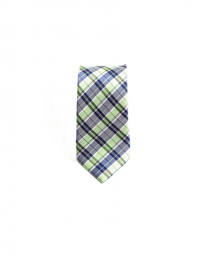 Prince of Wales checked tie 