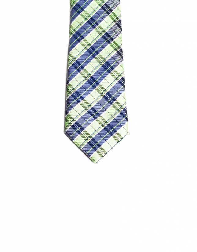 Prince of Wales checked tie 