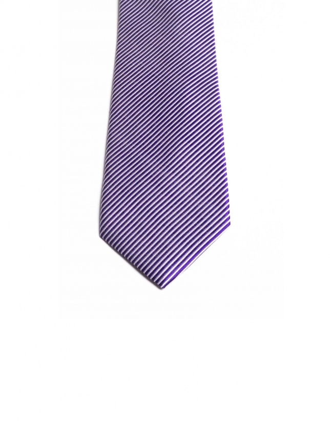 Striped on the bias tie 