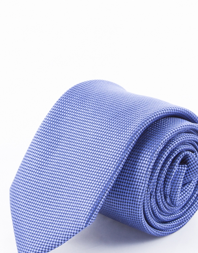 Corbata microdibujo en tonos azules