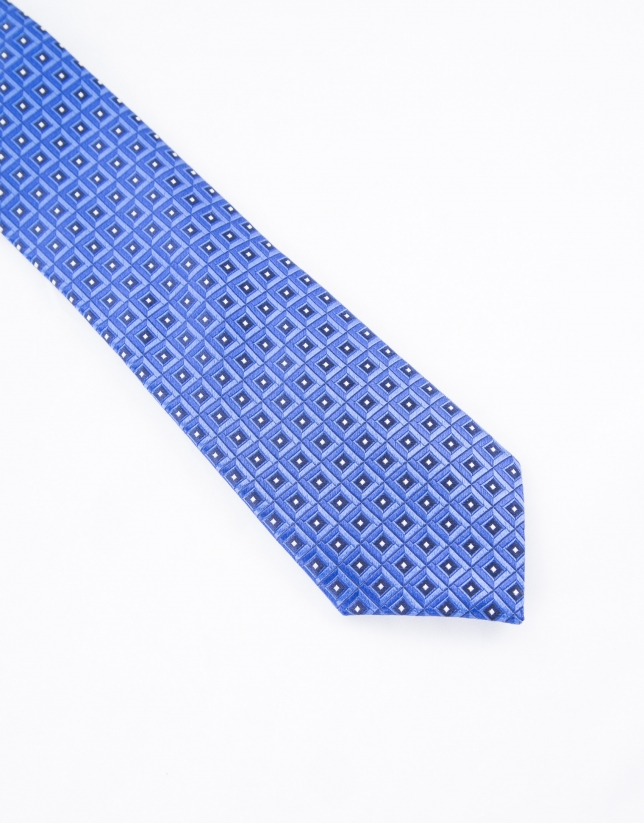 Corbata motivos en tonos azules