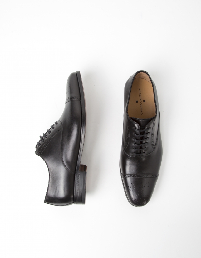 Black Oxford dress shoes