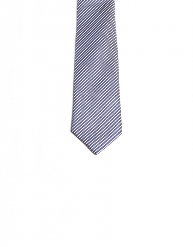 Wide striped tie 