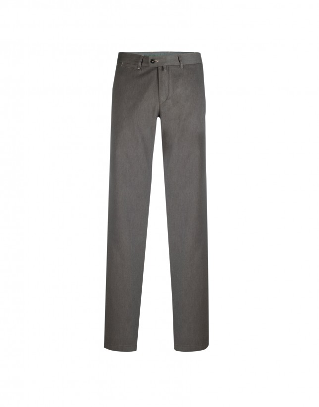 Brown semi-formal trousers