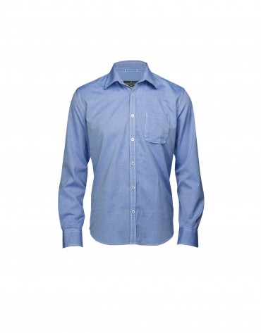 Camisa sport Oxford azul