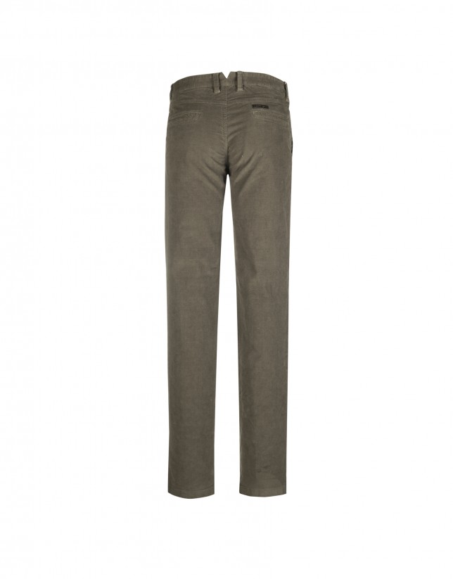 Brown ottoman semi-formal trousers