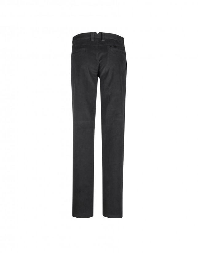 Grey ottoman semi-formal trousers