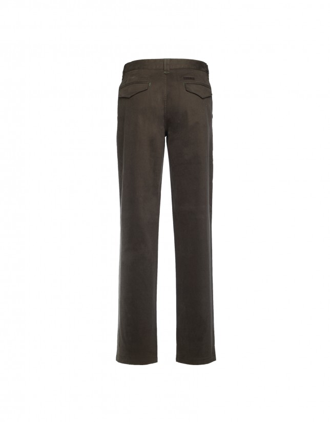 Brown semi-formal trousers