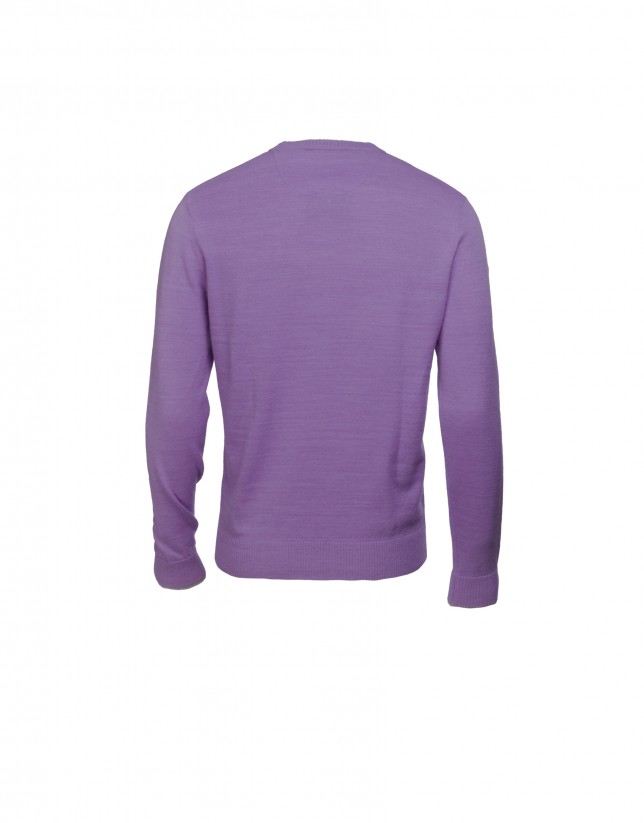 Lilac wool/cashmere pullover