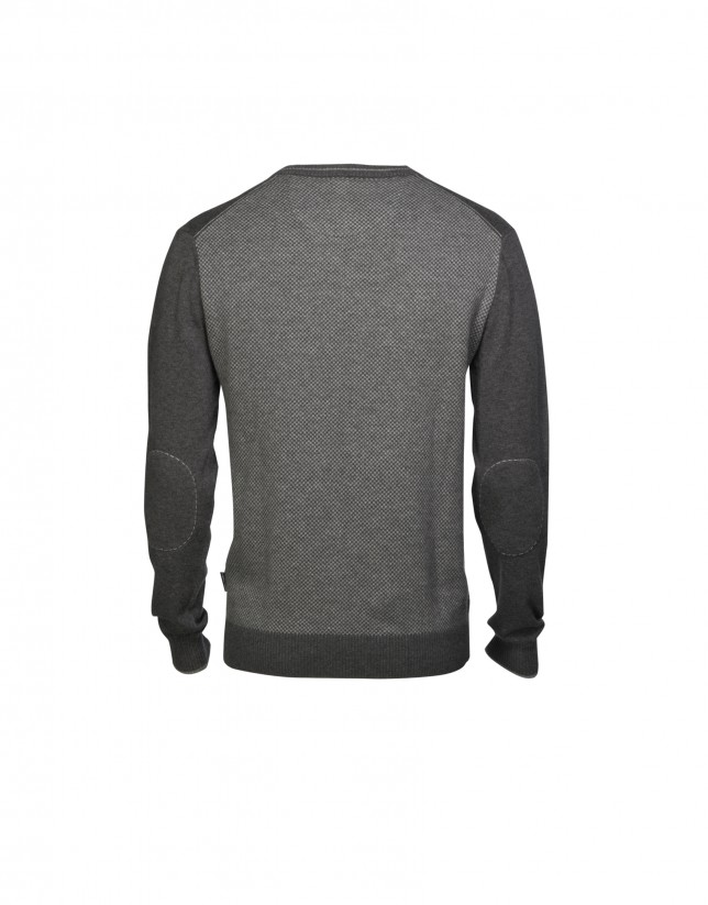 Grey wool/cashmere pullover