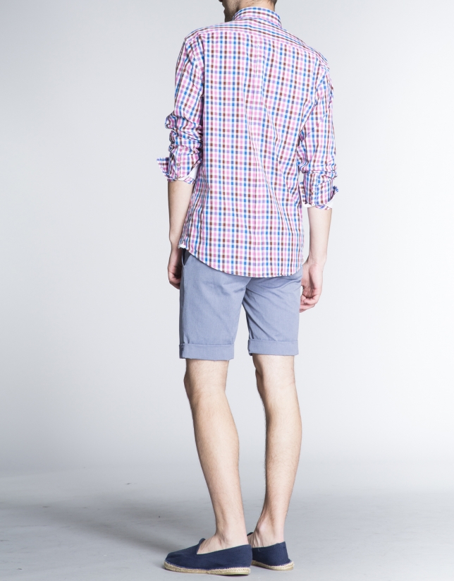 Colored checked sports shirt 