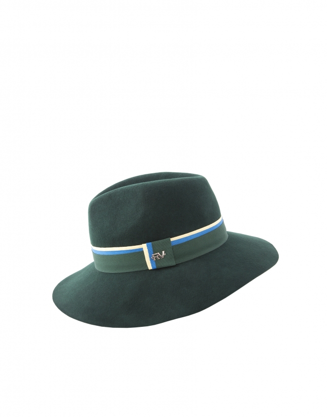 Green felt hat 