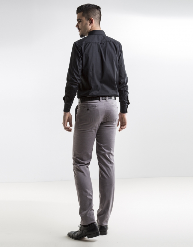 Light grey print sport pants 