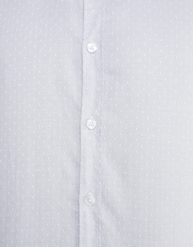 Gray shirt with white dots