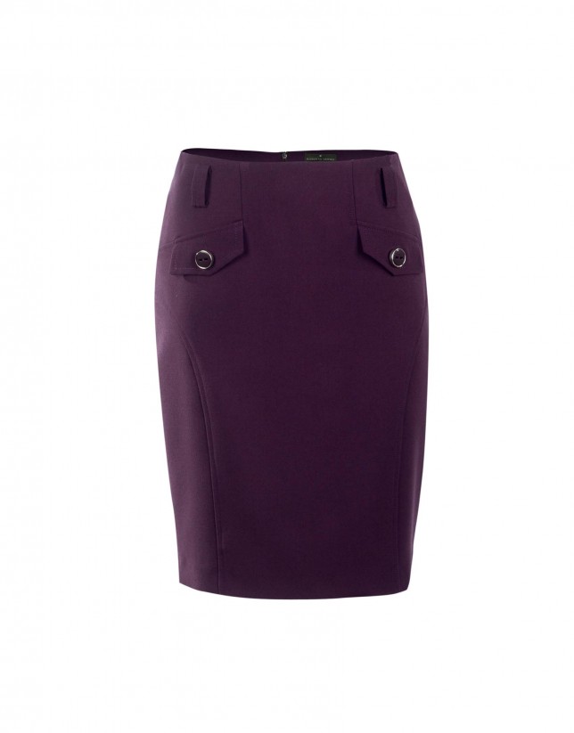 Bourdeaux skirt with pockets