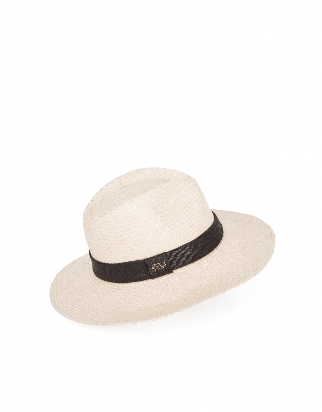 Natural raffia hat