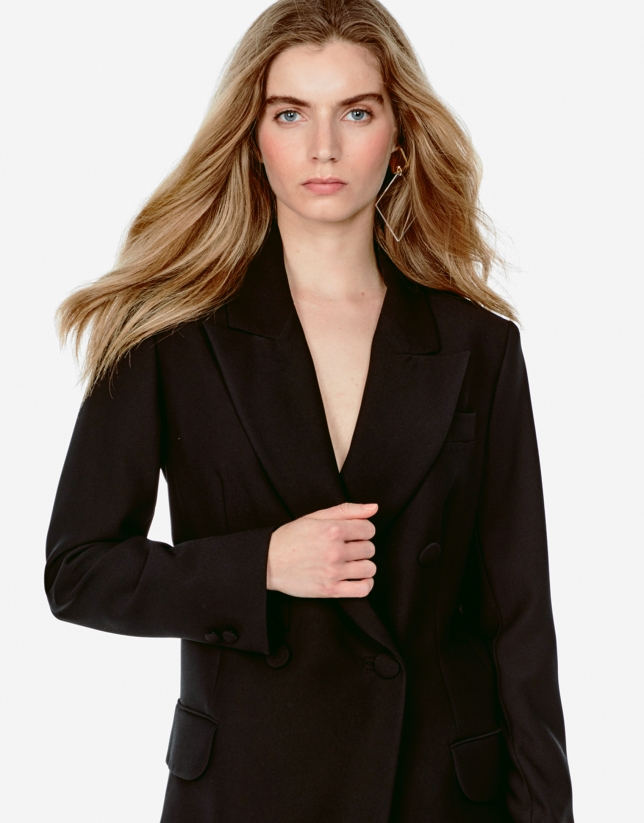 Long black blazer