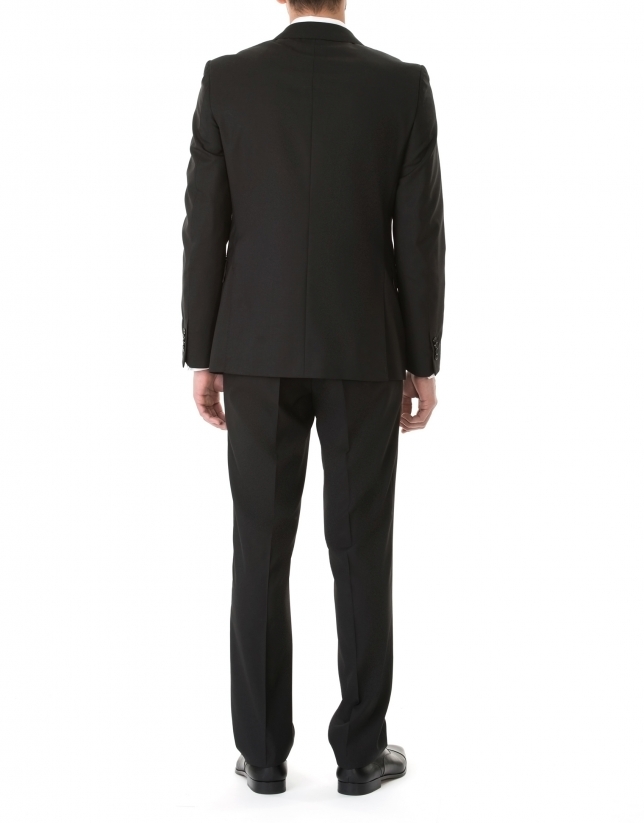 Plain black suit 