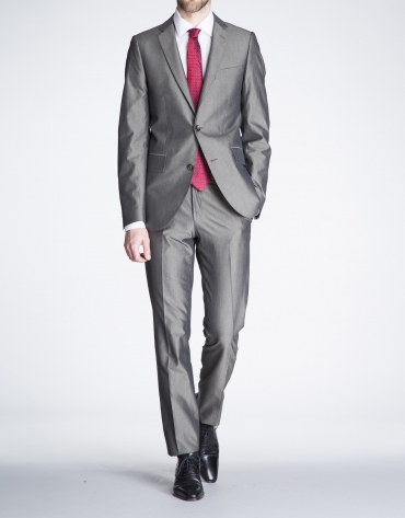 Plain taupe suit