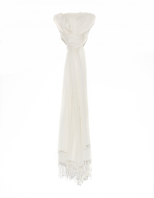 Off white scarf