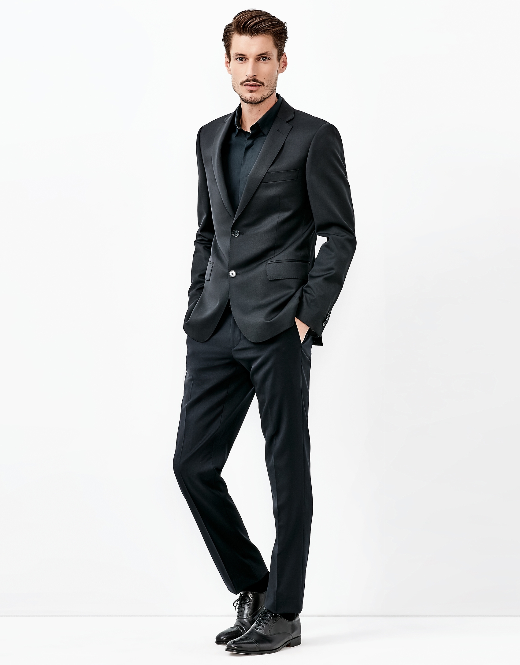 Chemise noire en popeline Chemises Homme Roberto Verino