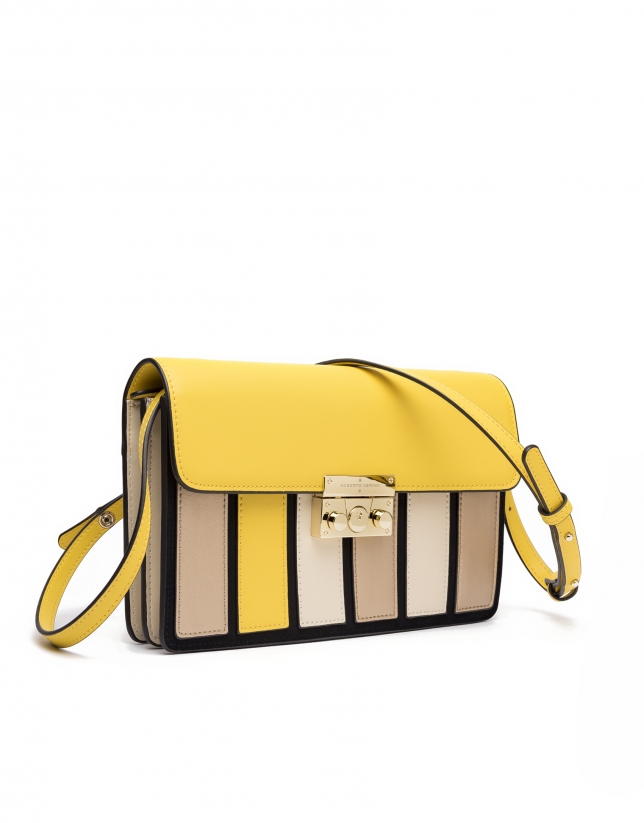 Yellow Geraldine clutch/shoulder bag