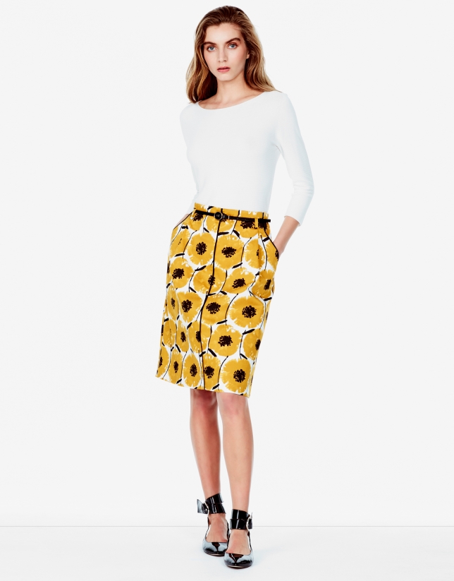 Amber print skirt
