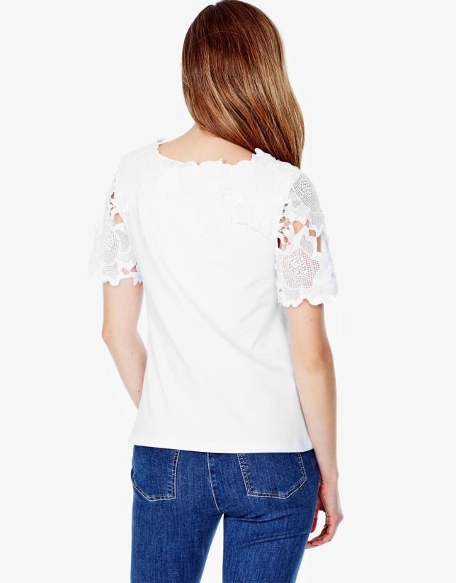 White lace top