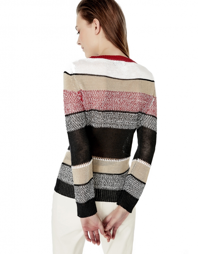 Sweater with trim